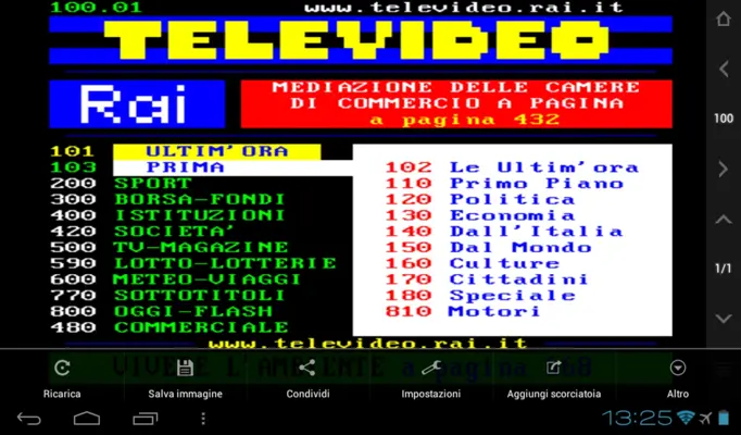 Televideo android App screenshot 1